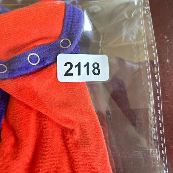 Clemson Tigers One‎ Piece Baby 3-6 mos. Orange Purple Colosseum Warner One Piece - Picture 5 of 6
